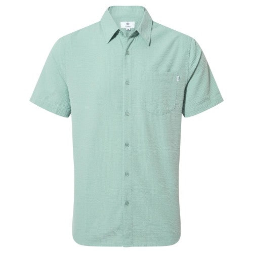 Front - TOG24 Mens Fenton Stripe Seersucker Shirt