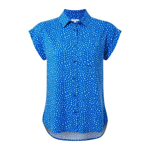 Front - TOG24 Womens/Ladies Alston Stars Capped Sleeved Shirt
