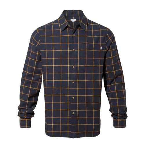 Front - TOG24 Mens Jarvis Checked Marl Long-Sleeved Shirt
