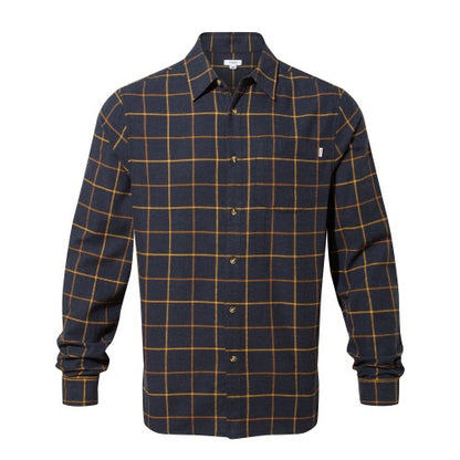 Front - TOG24 Mens Jarvis Checked Marl Long-Sleeved Shirt
