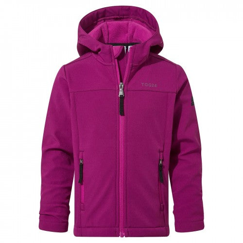 Front - TOG24 Childrens/Kids Koroma Softshell Hooded Jacket