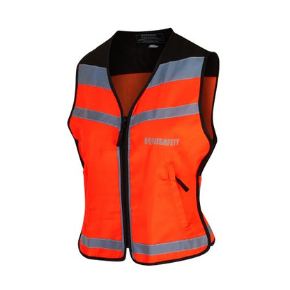 Front - Equisafety Unisex Adult Please Pass Wide & Slowly Air Hi-Vis Waistcoat
