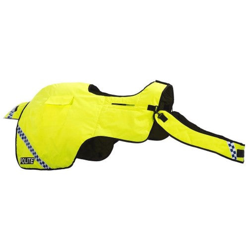 Front - Equisafety Polite Standard-Neck Hi-Vis Waterproof Wrap Around Horse Rug