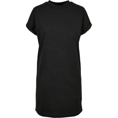 Front - Urban Classics Womens/Ladies Organic Cotton Cut-On T-Shirt Dress