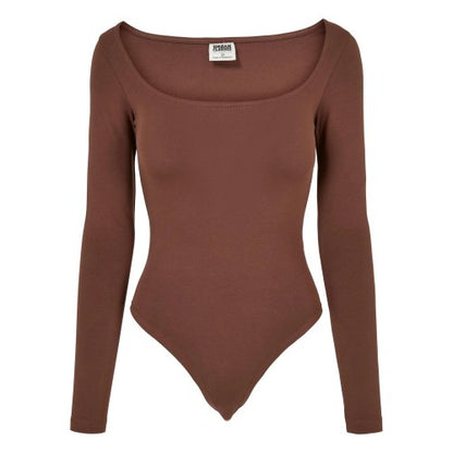 Front - Urban Classics Womens/Ladies Organic Long-Sleeved Bodysuit