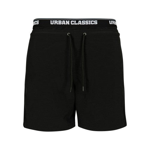 Front - Urban Classics Mens 2 in 1 Swim Shorts