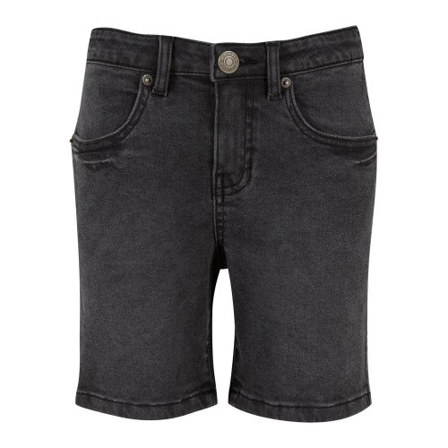 Front - Urban Classics Boys Relaxed Fit Jean Shorts