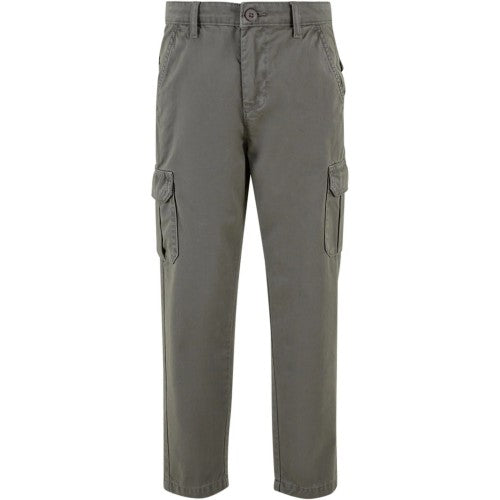 Front - Urban Classics Boys Straight Leg Cargo Trousers