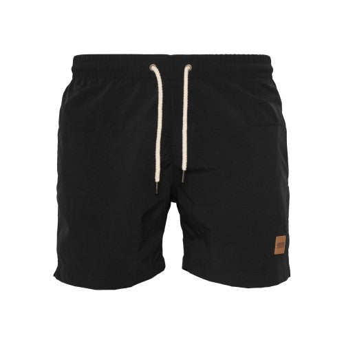 Front - Urban Classics Mens Block Swim Shorts