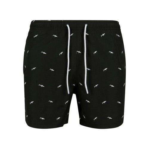 Front - Urban Classics Mens Shark Swim Shorts