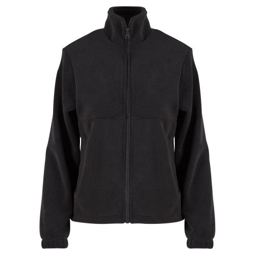 Front - Urban Classics Womens/Ladies Plain Polar Fleece Double Layer Jacket