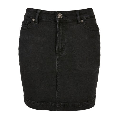 Front - Urban Classics Womens/Ladies Denim Organic Mini Skirt