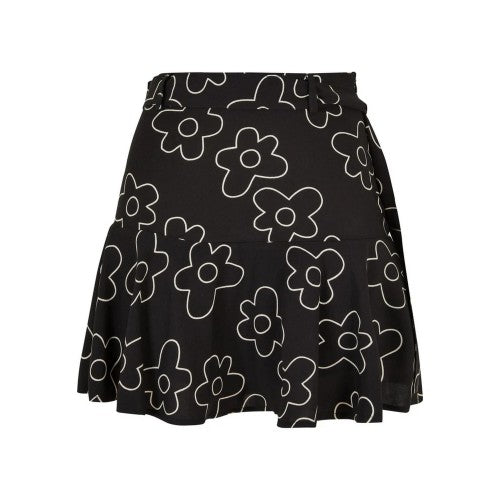 Front - Urban Classics Womens/Ladies Flower Mini Skort