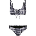 Front - Urban Classics Womens/Ladies Tie Dye Lace Up Bikini