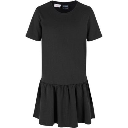 Front - Urban Classics Girls Valance T-Shirt Dress