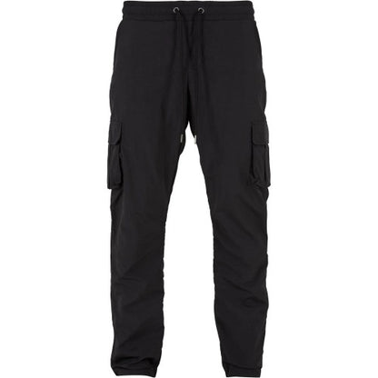 Front - Urban Classics Mens Nylon Straight Leg Cargo Trousers