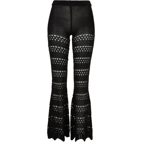 Front - Urban Classics Womens/Ladies Knitted Crochet Flared Leggings