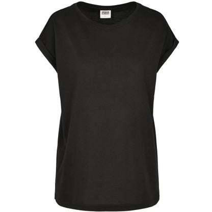 Front - Urban Classics Womens/Ladies Organic Cotton Extended Shoulder T-Shirt