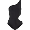 Front - Urban Classics Womens/Ladies Cut Out Asymmetric One Piece Swimsuit