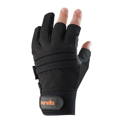 Front - Scruffs Trade Precision Fingerless Gloves