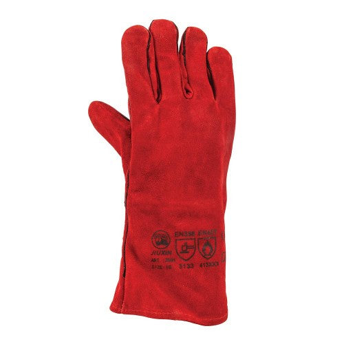 Front - Silverline Unisex Adult Split Leather Welding Gauntlets