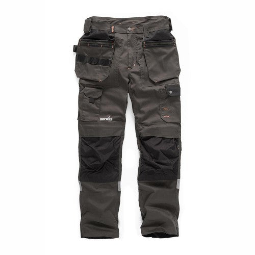 Front - Scruffs Mens Trade Stretch Work Trousers