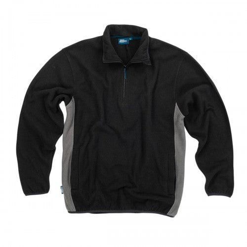 Front - Tough Grit Mens Two Tone Quarter Zip Fleece Top