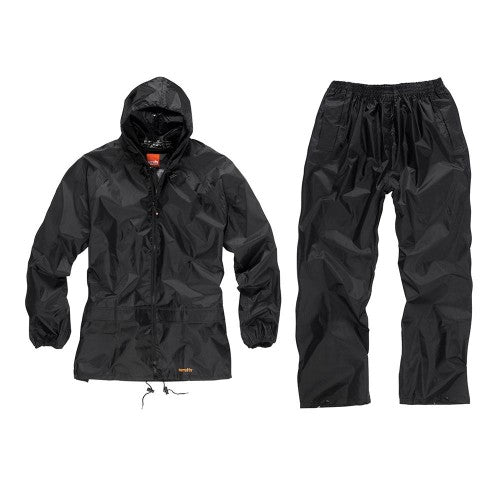 Front - Scruffs Unisex Adult Loose Waterproof Jacket And Trousers Set