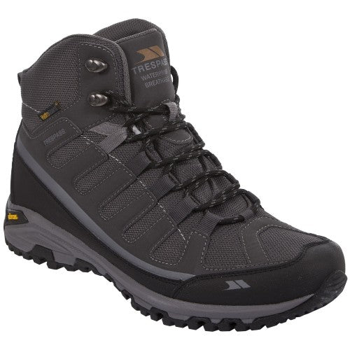 Front - Trespass Mens Tennant Waterproof Hiking Boots