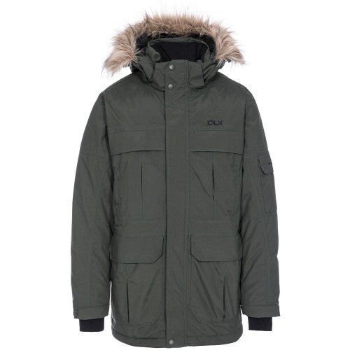 Front - Trespass Mens Highland Waterproof Parka Jacket