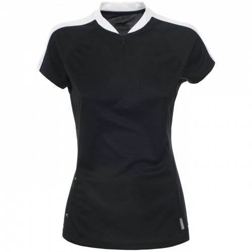 Front - Trespass Womens/Ladies Luck Short Sleeve Zip Neck Baselayer Top