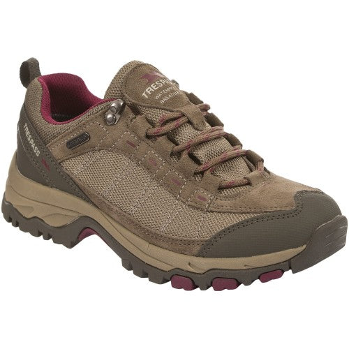 Front - Trespass Womens/Ladies Scree Lace Up Technical Walking Shoes