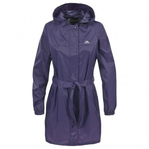 Front - Trespass Womens/Ladies Compac Mac Waterproof Packaway Jacket/Coat