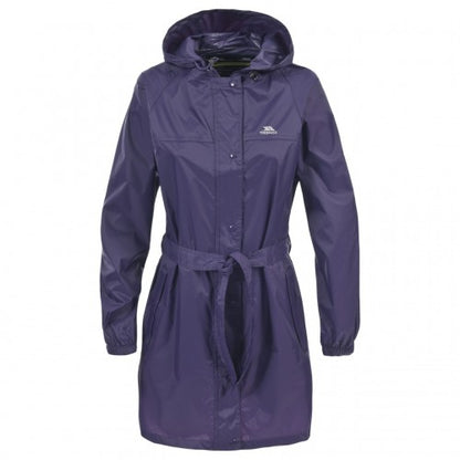 Front - Trespass Womens/Ladies Compac Mac Waterproof Packaway Jacket/Coat
