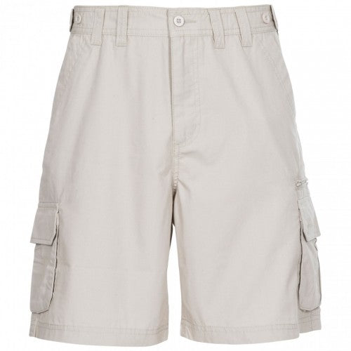 Front - Trespass Mens Gally Water Repellent Hiking Cargo Shorts