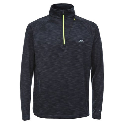Front - Trespass Mens Collins Half Zip Fleece Top
