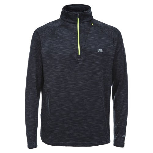 Front - Trespass Mens Collins Half Zip Fleece Top