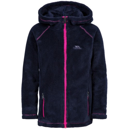 Front - Trespass Childrens Girls Lysle Full Zip Hoodie