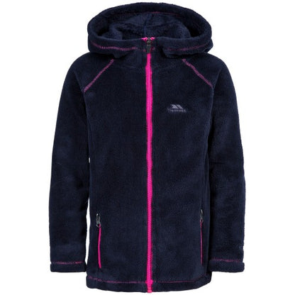 Front - Trespass Childrens Girls Lysle Full Zip Hoodie