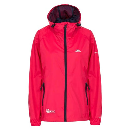 Front - Trespass Womens/Ladies Qikpac Packaway Waterproof Jacket