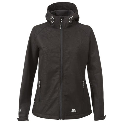 Front - Trespass Womens/Ladies Cheska Snakeprint Waterproof Softshell Jacket