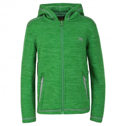 Front - Trespass Childrens Boys Shaw Full Zip Hooded Fleece Jacket