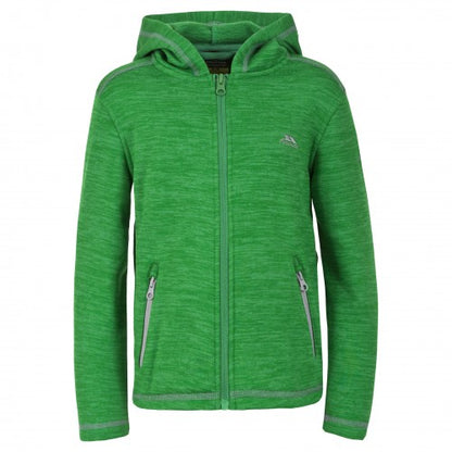 Front - Trespass Childrens Boys Shaw Full Zip Hooded Fleece Jacket