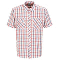 Front - Trespass Mens Hopedale Short Sleeve Check Shirt