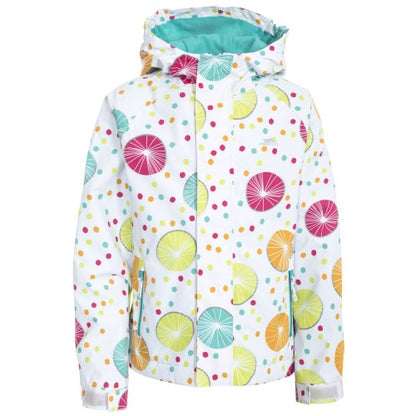 Front - Trespass Childrens Girls Hopeful Waterproof Rain Jacket