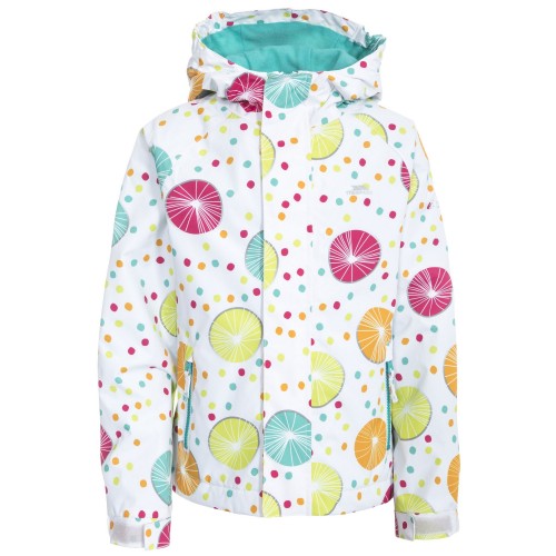 Front - Trespass Childrens Girls Hopeful Waterproof Rain Jacket