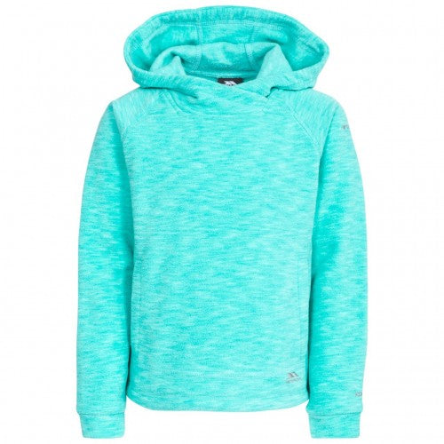 Front - Trespass Childrens Girls Moonflow Hooded Fleece