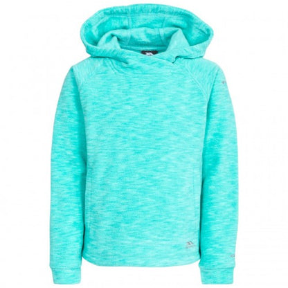 Front - Trespass Childrens Girls Moonflow Hooded Fleece