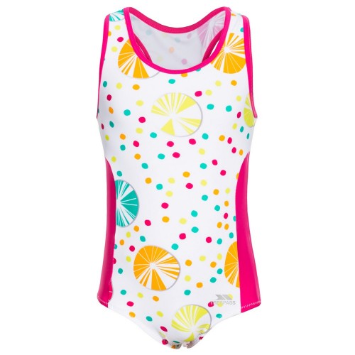 Front - Trespass Childrens Girls Wakely Swimsuit
