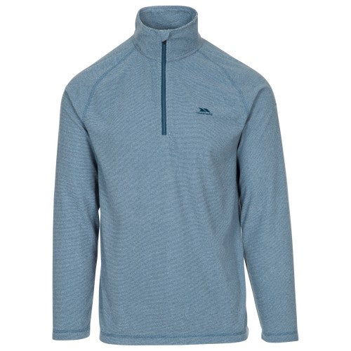 Coastal Blue-Navy - Front - Trespass Mens Keynote Anti Pilling 1-4 Zip Fleece Top